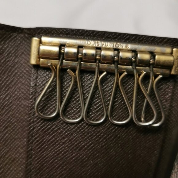 Authentic Louis Vuitton Damier Ebene 6 Key Holder - Picture 10 of 11